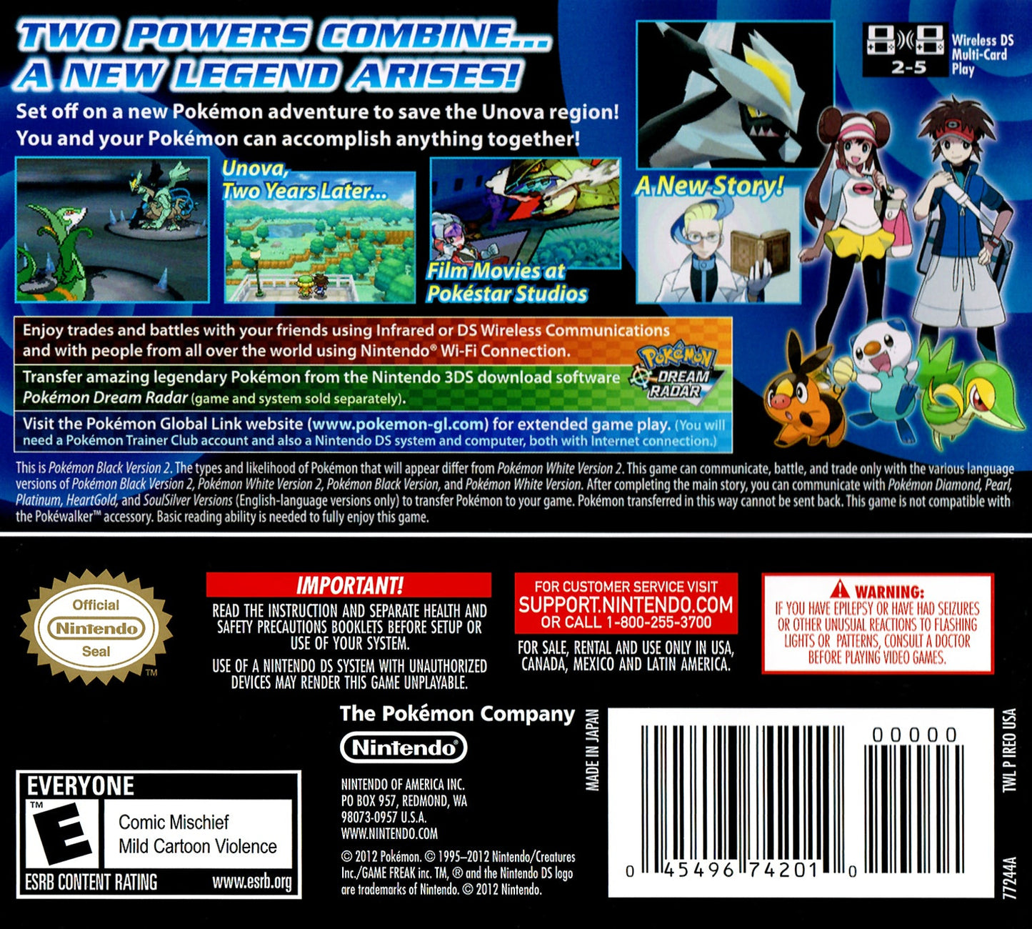 Pokemon Black Version 2 Nintendo DS