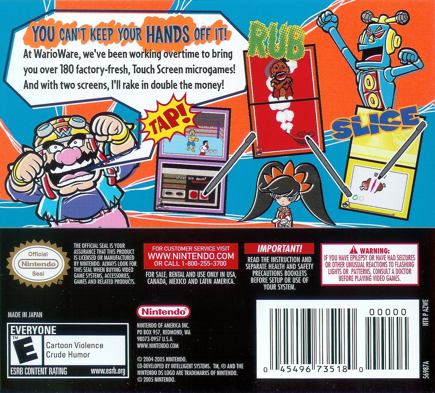 Wario Ware Touched Nintendo DS