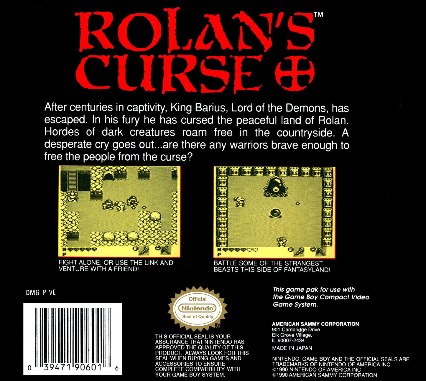 Rolan's Curse GameBoy