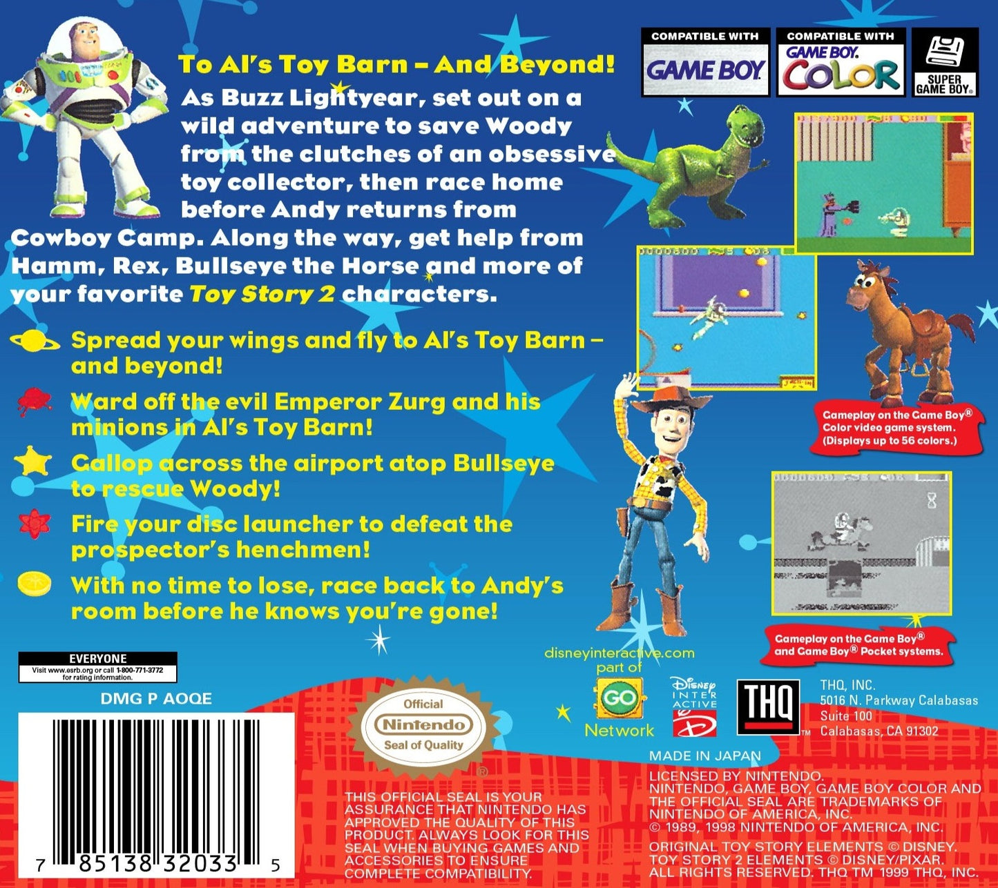 Toy Story 2 GameBoy Color