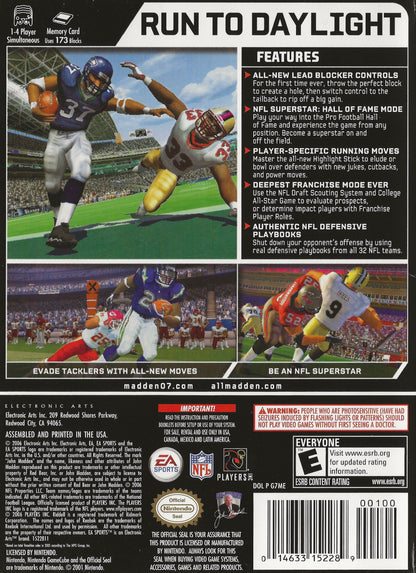 Madden NFL 07 Gamecube