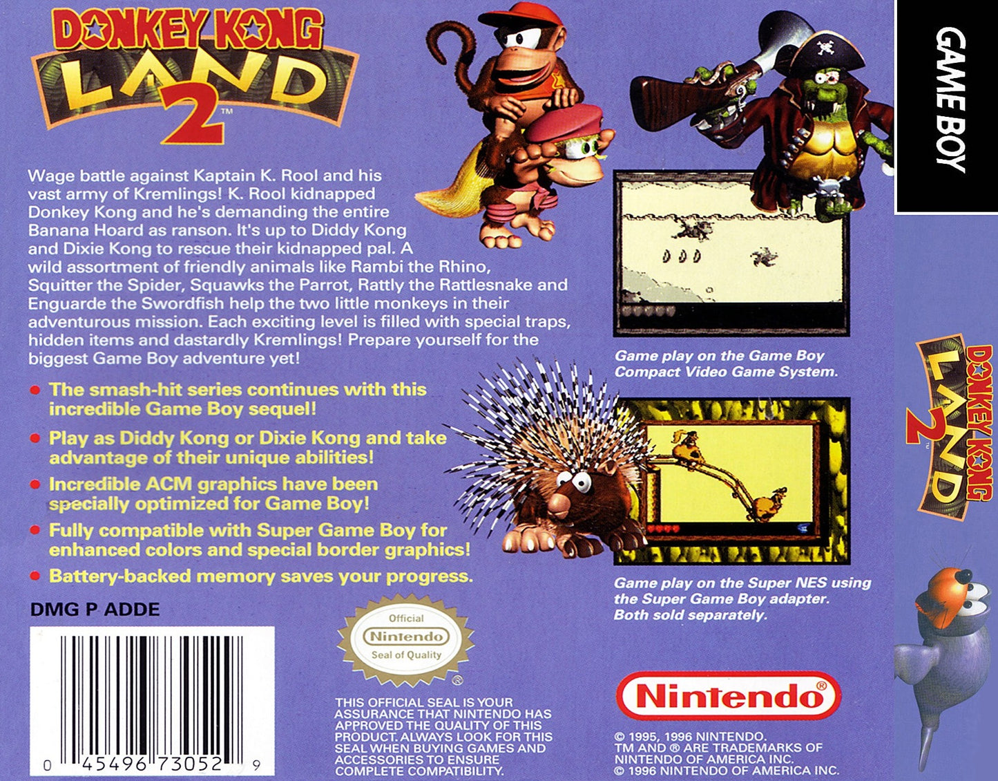 Donkey Kong Land 2 GameBoy