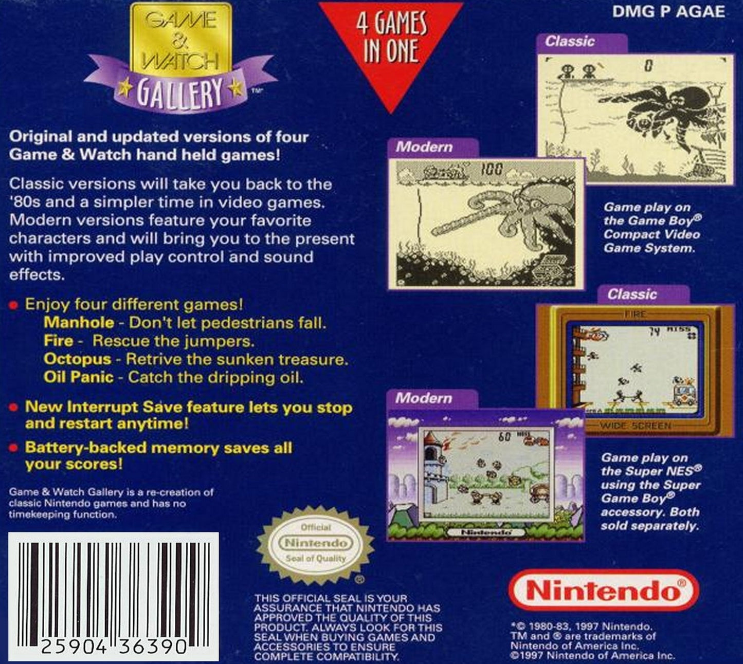 Game And Watch Gallery GameBoy