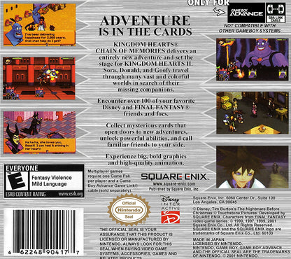 Kingdom Hearts Chain Of Memories GameBoy Advance