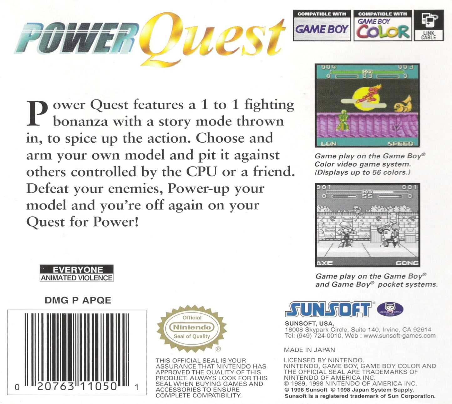 Power Quest GameBoy Color