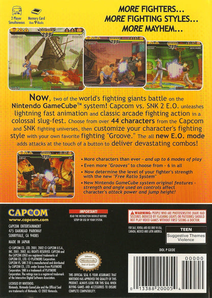 Capcom Vs SNK 2 EO Gamecube