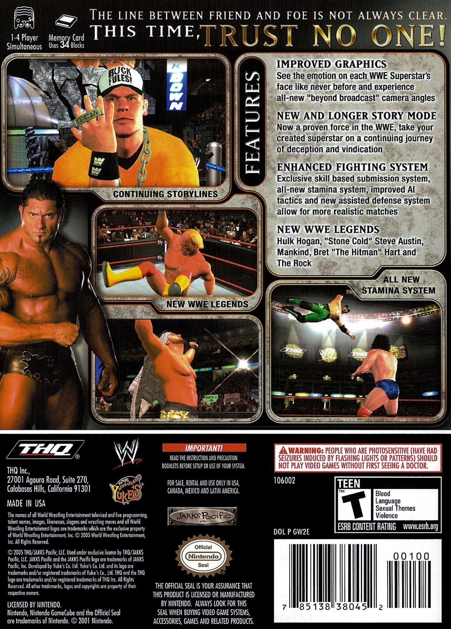 WWE Day Of Reckoning 2 Gamecube