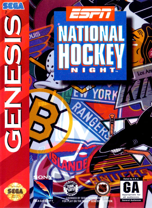 ESPN National Hockey Night Sega Genesis