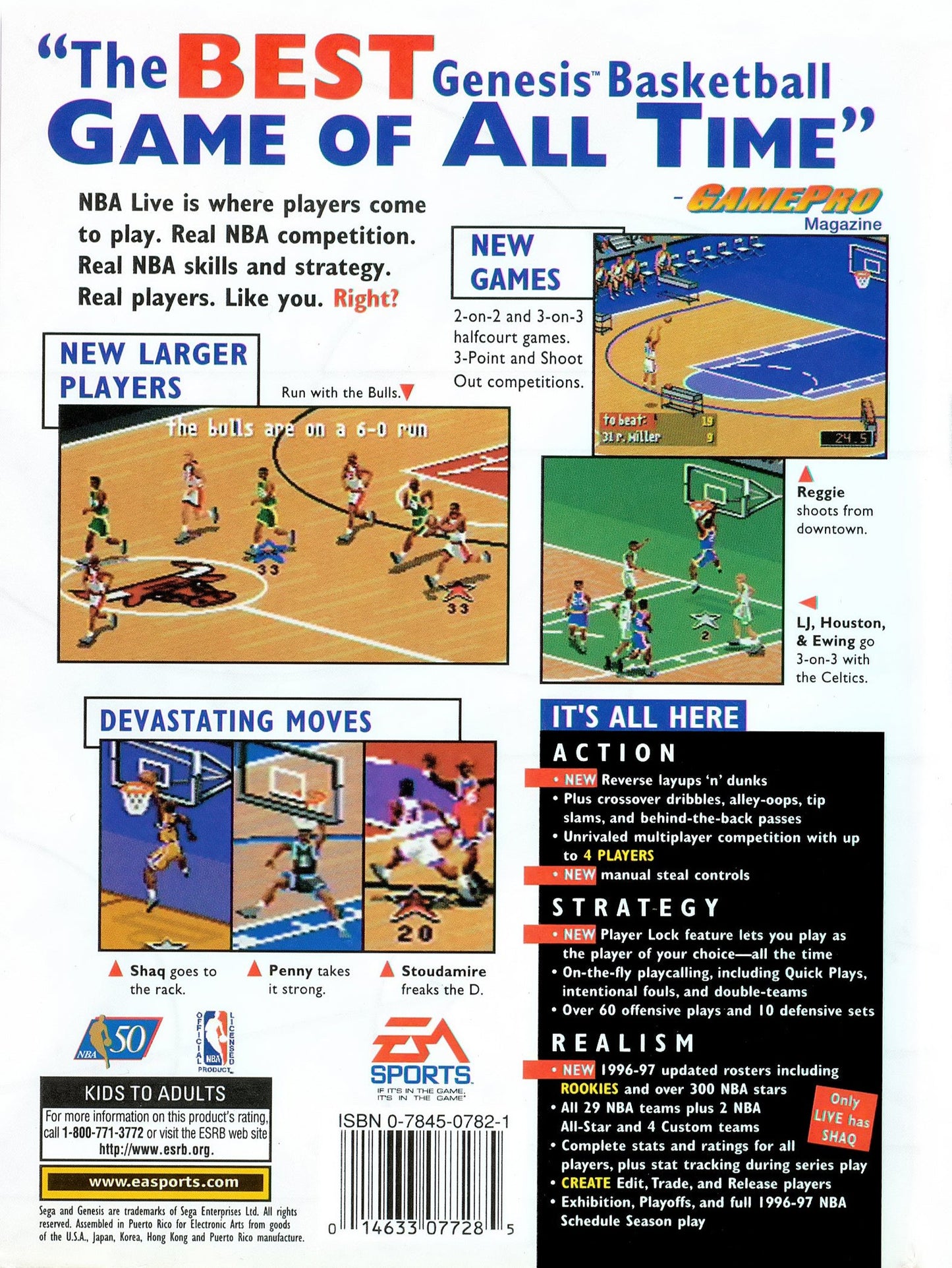 NBA Live 97 Sega Genesis