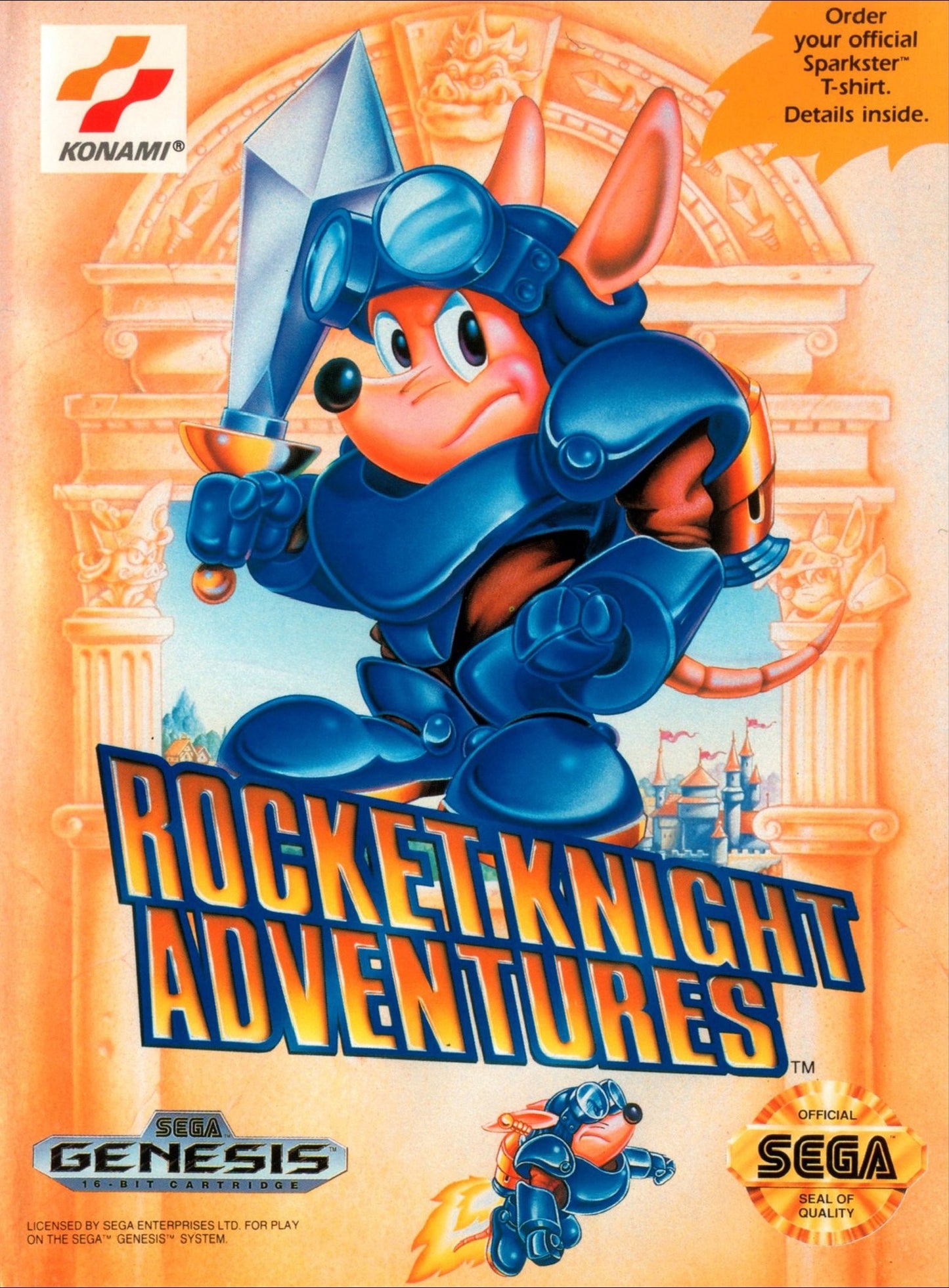 Rocket Knight Adventures Sega Genesis