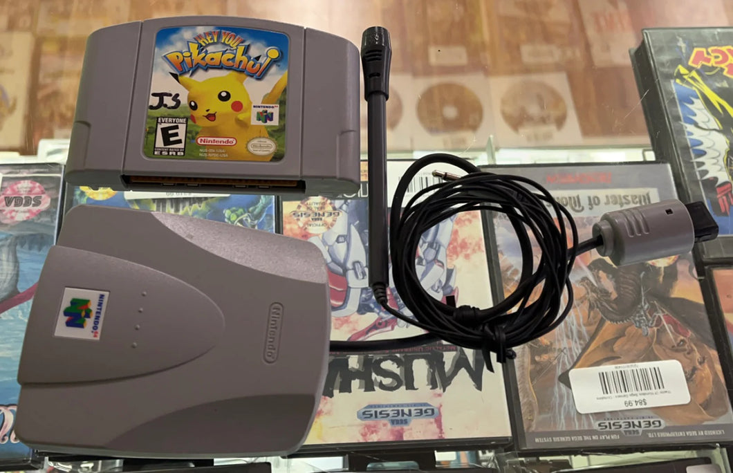 Hey You Pikachu Mic Bundle Nintendo 64
