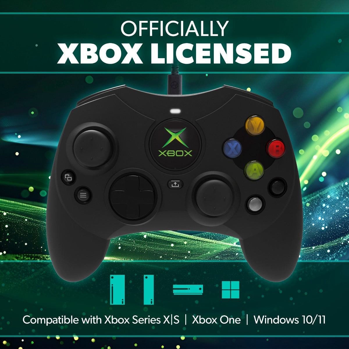 Black DuchesS Wired Controller For: Xbox Series X®|S® / Xbox One® / Windows 10|11