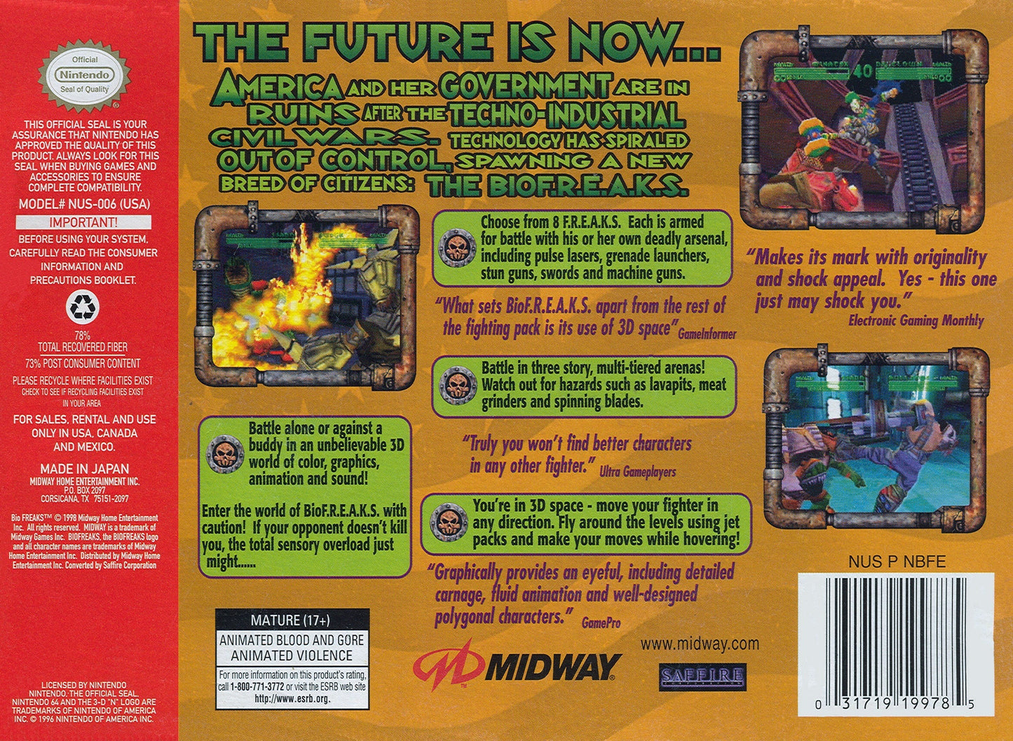 Biofreaks Nintendo 64