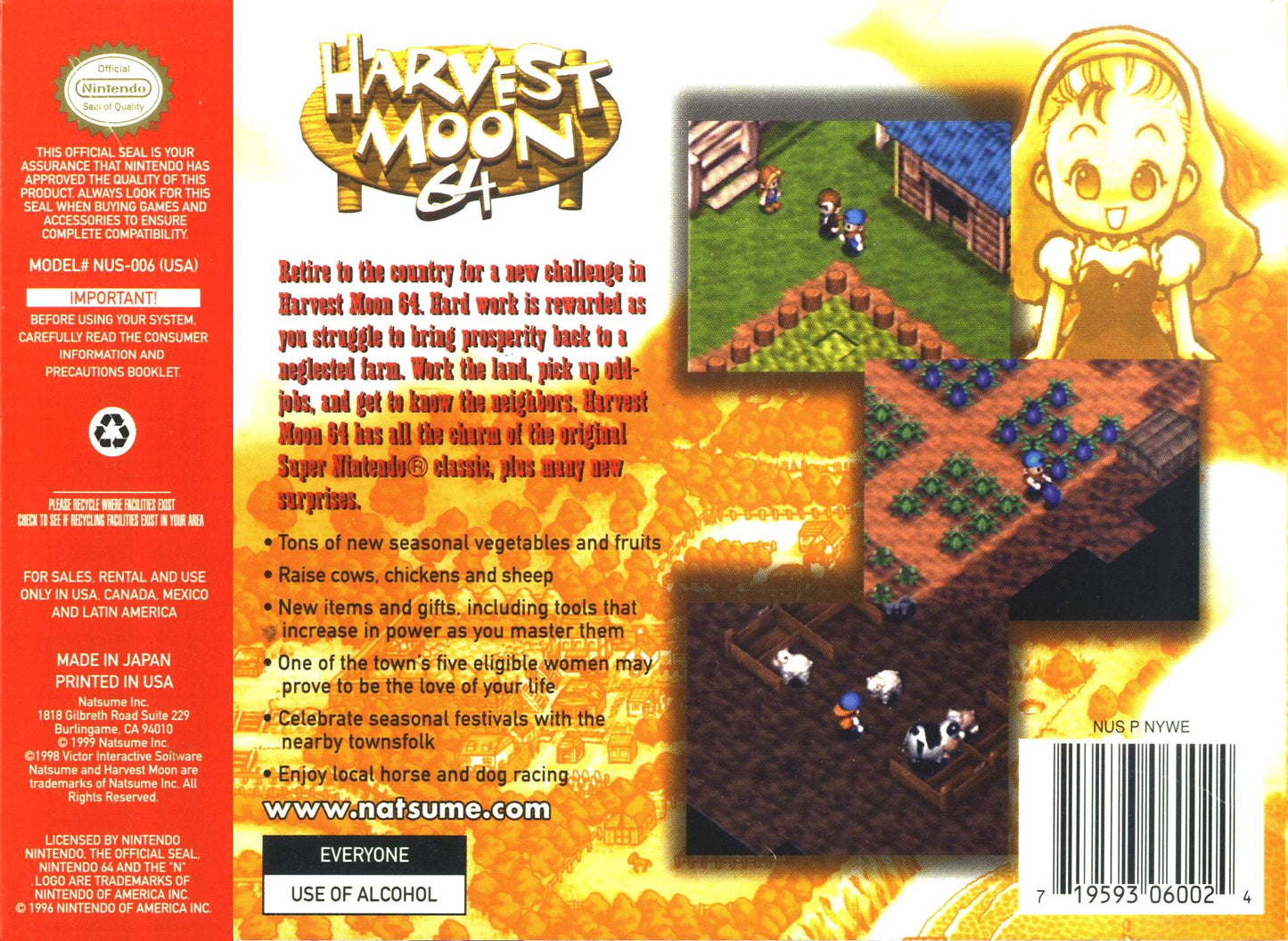 Harvest Moon 64 Nintendo 64