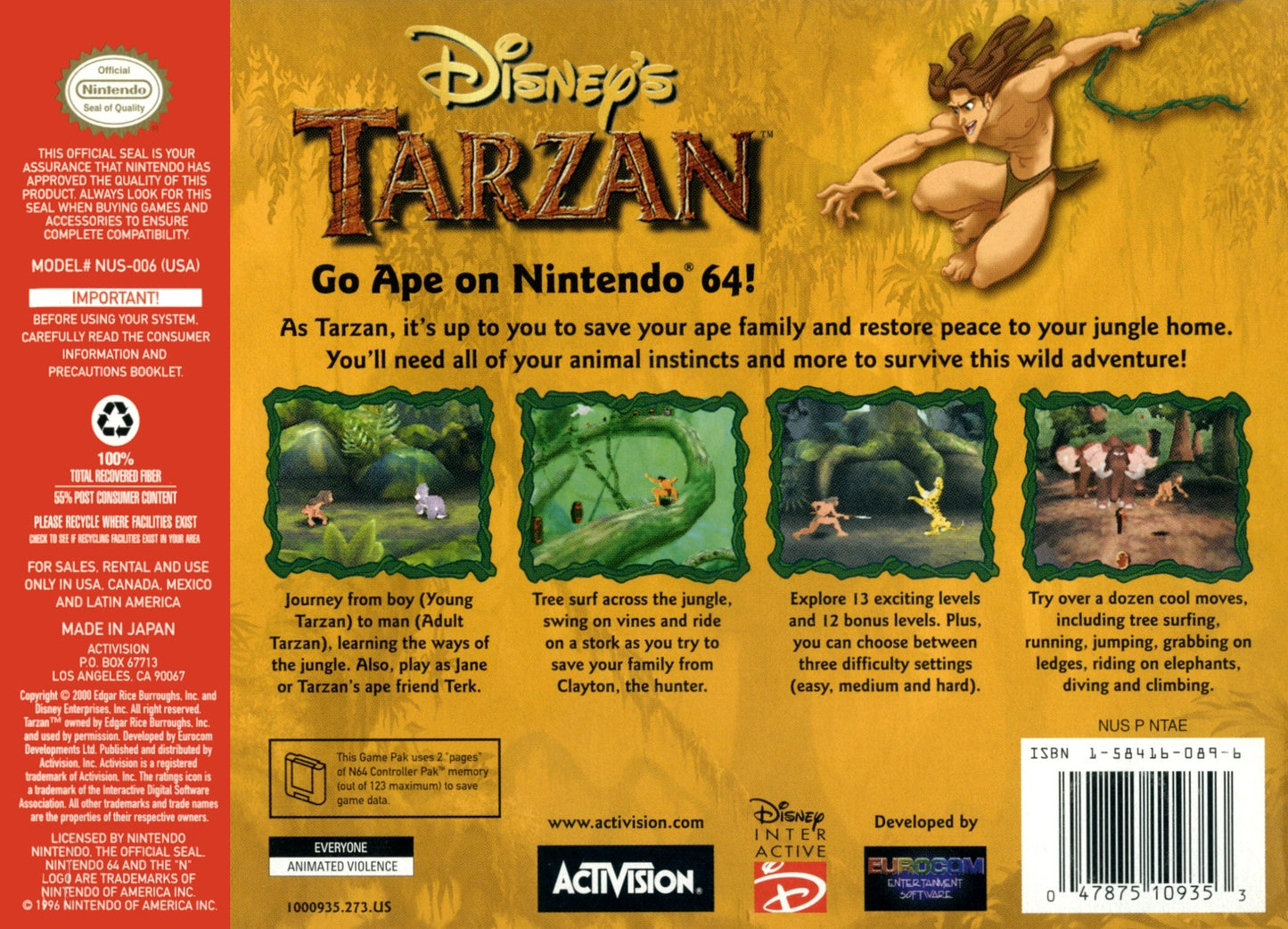 Tarzan Nintendo 64