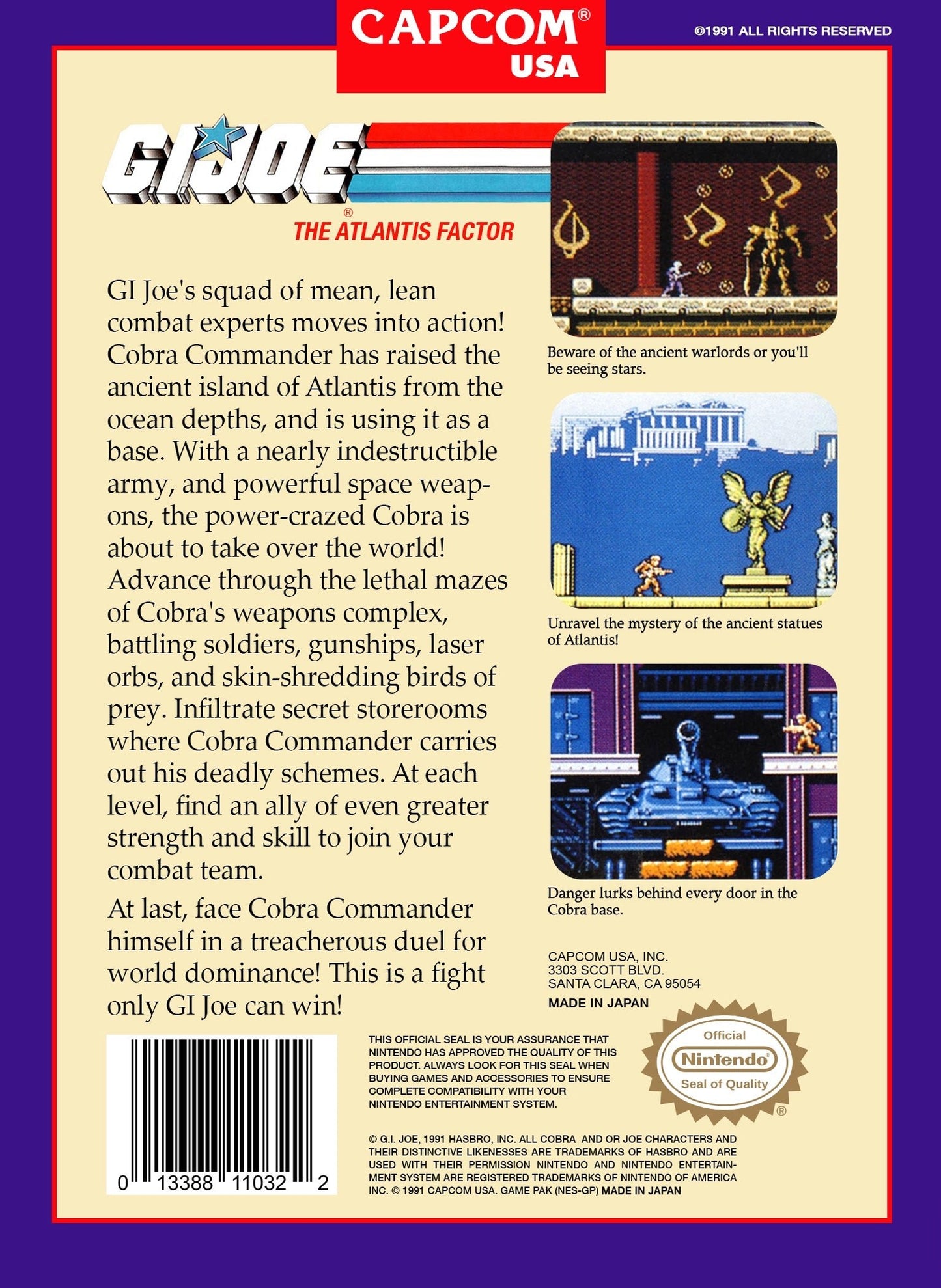 GI Joe The Atlantis Factor NES