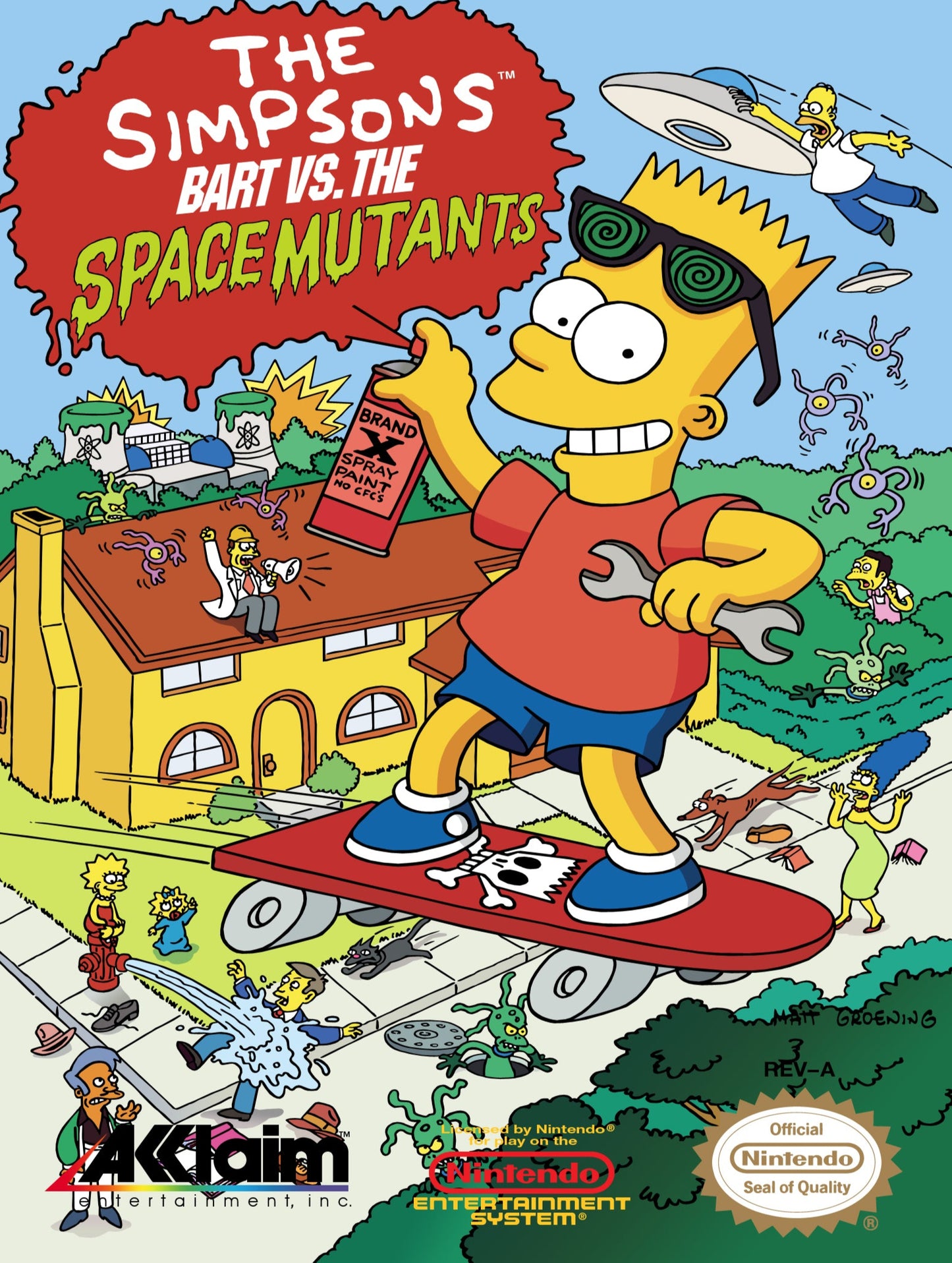 The Simpsons Bart Vs The Space Mutants NES
