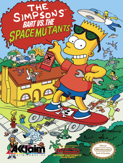 The Simpsons Bart Vs The Space Mutants NES