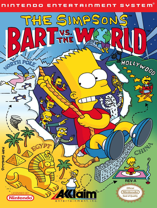 The Simpsons Bart vs the World NES