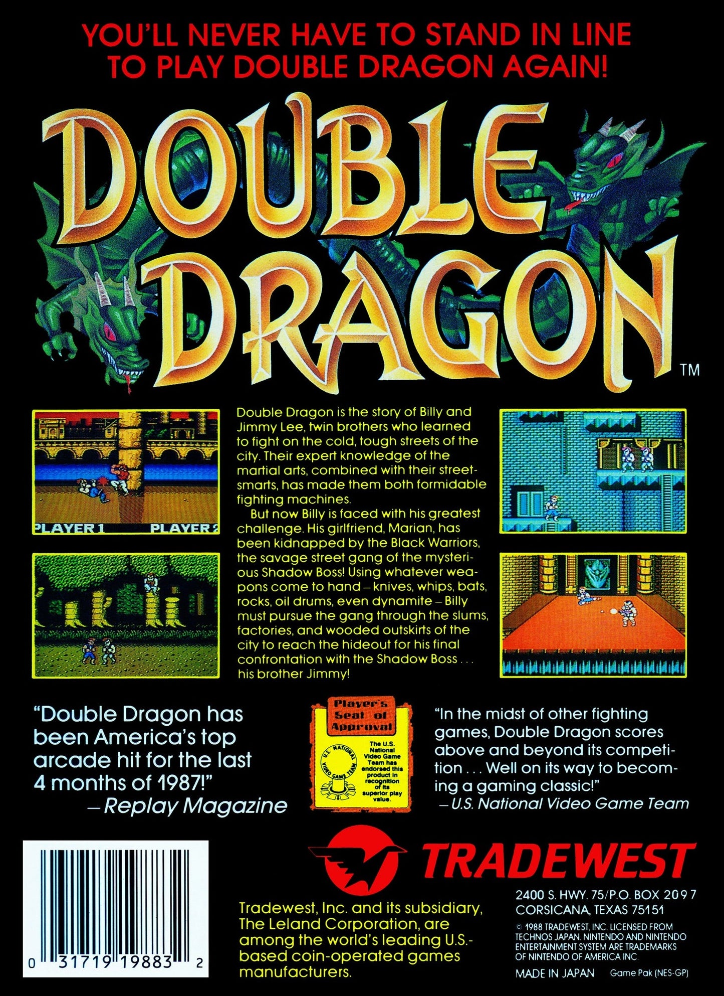Double Dragon NES