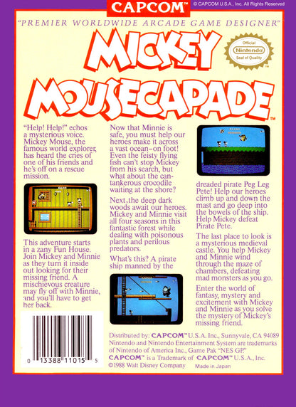 Mickey Mousecapade NES