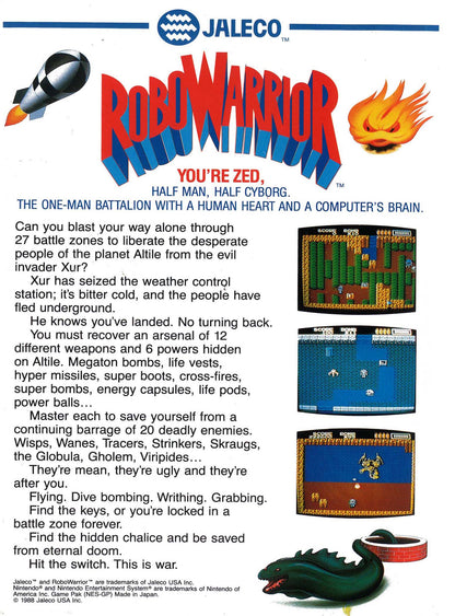 Robo Warrior NES