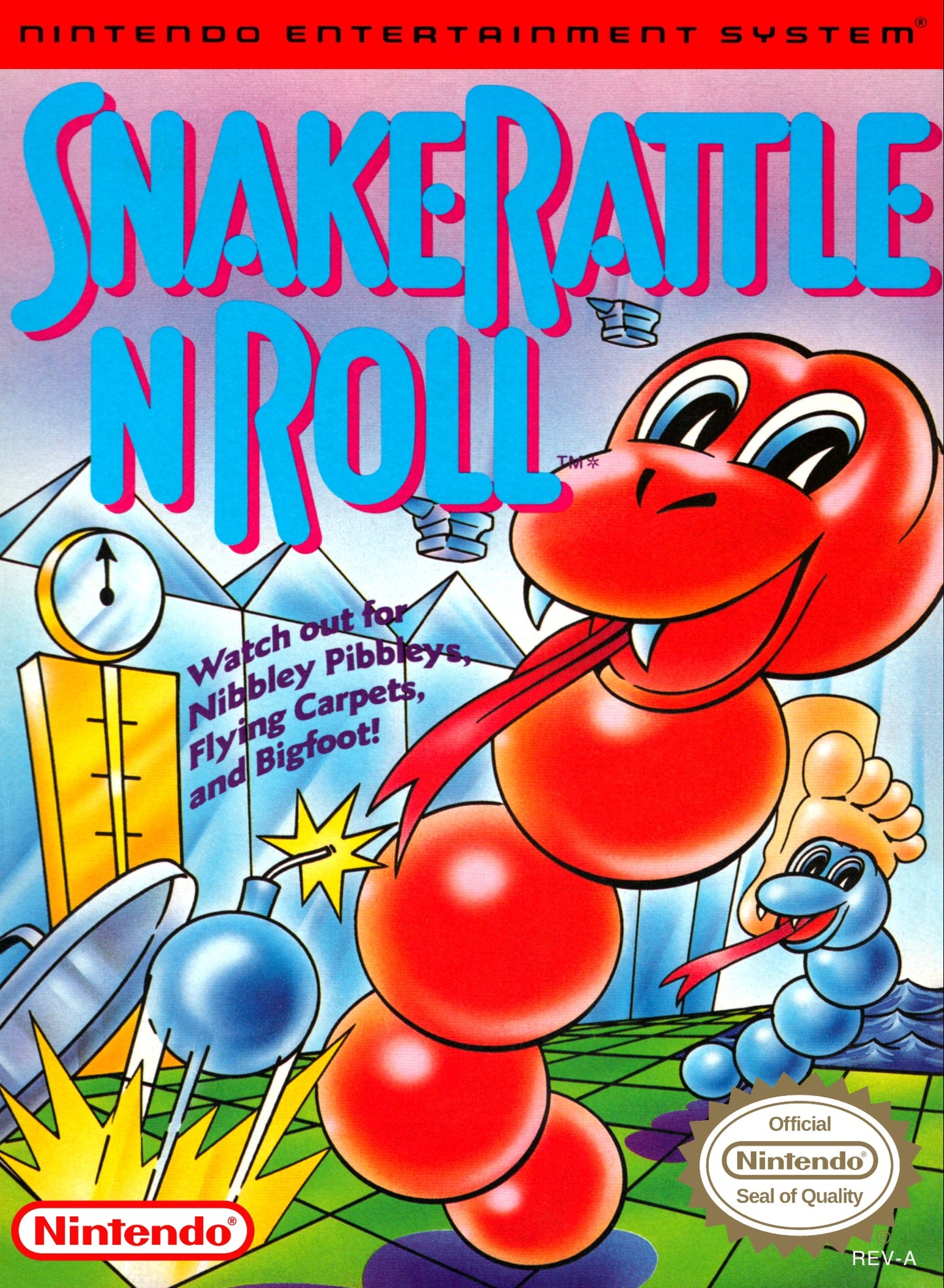 Snake Rattle n Roll NES