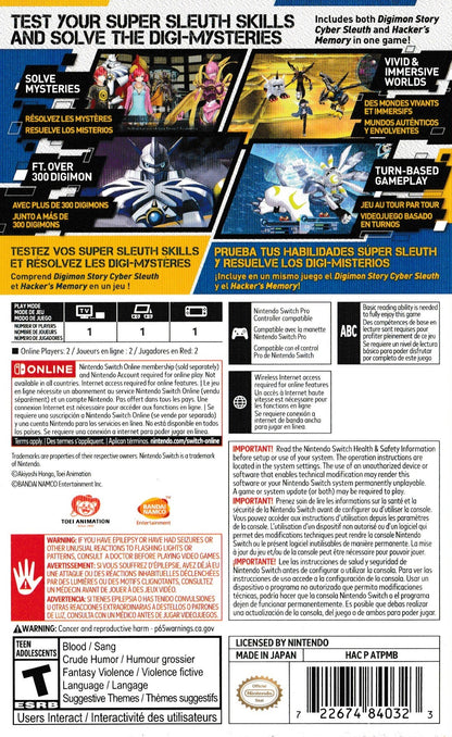 Digimon Story: Cyber Sleuth Complete Edition Nintendo Switch