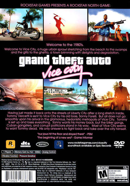 Grand Theft Auto Vice City (Greatest Hits] Playstation 2