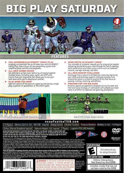 NCAA Football 09 Playstation 2