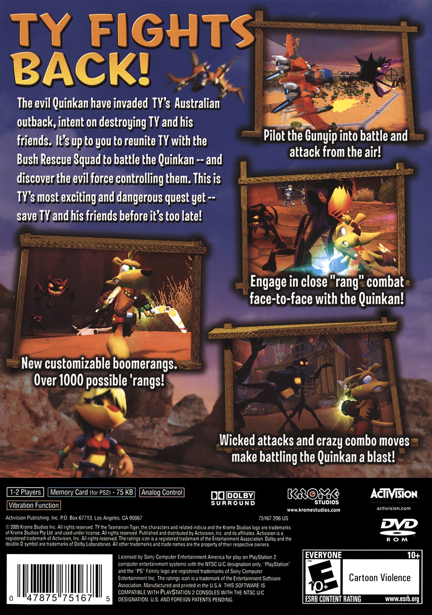 Ty The Tasmanian Tiger 3 Playstation 2