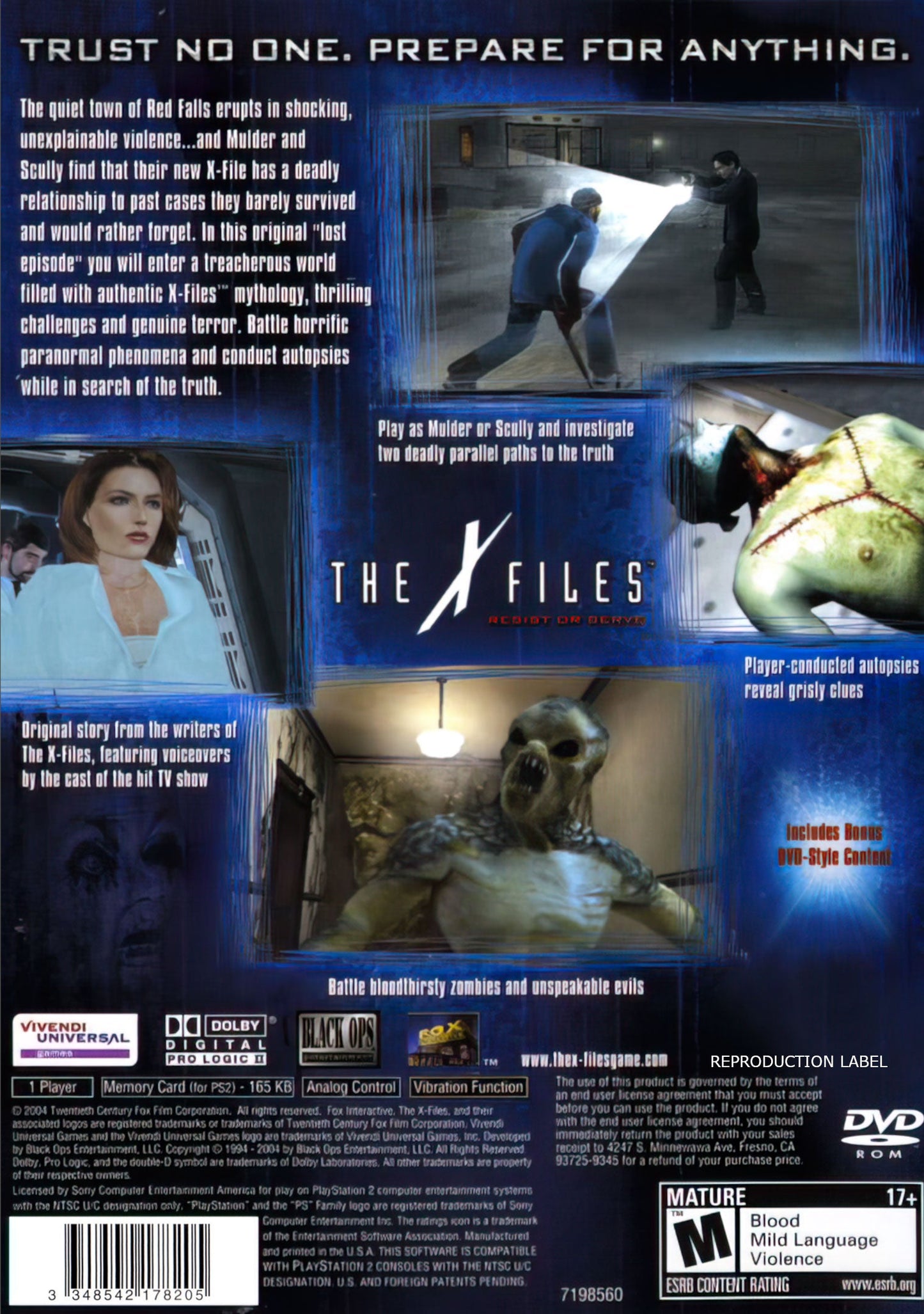 X-Files Resist Or Serve Playstation 2