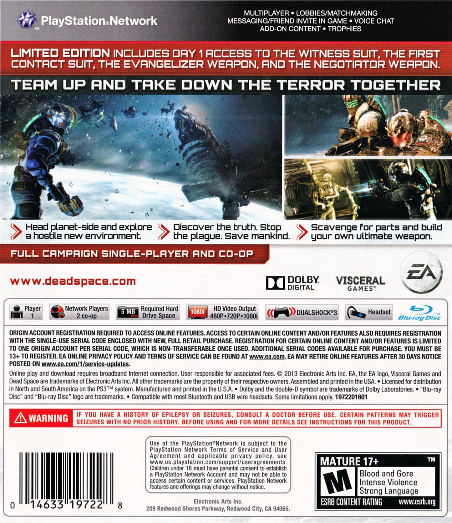Dead Space 3 [Limited Edition] Playstation 3