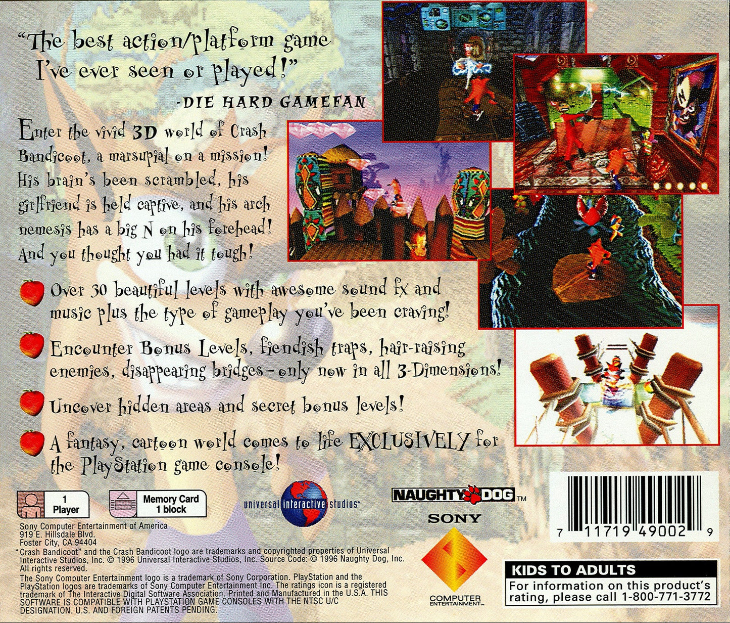 Crash Bandicoot Playstation