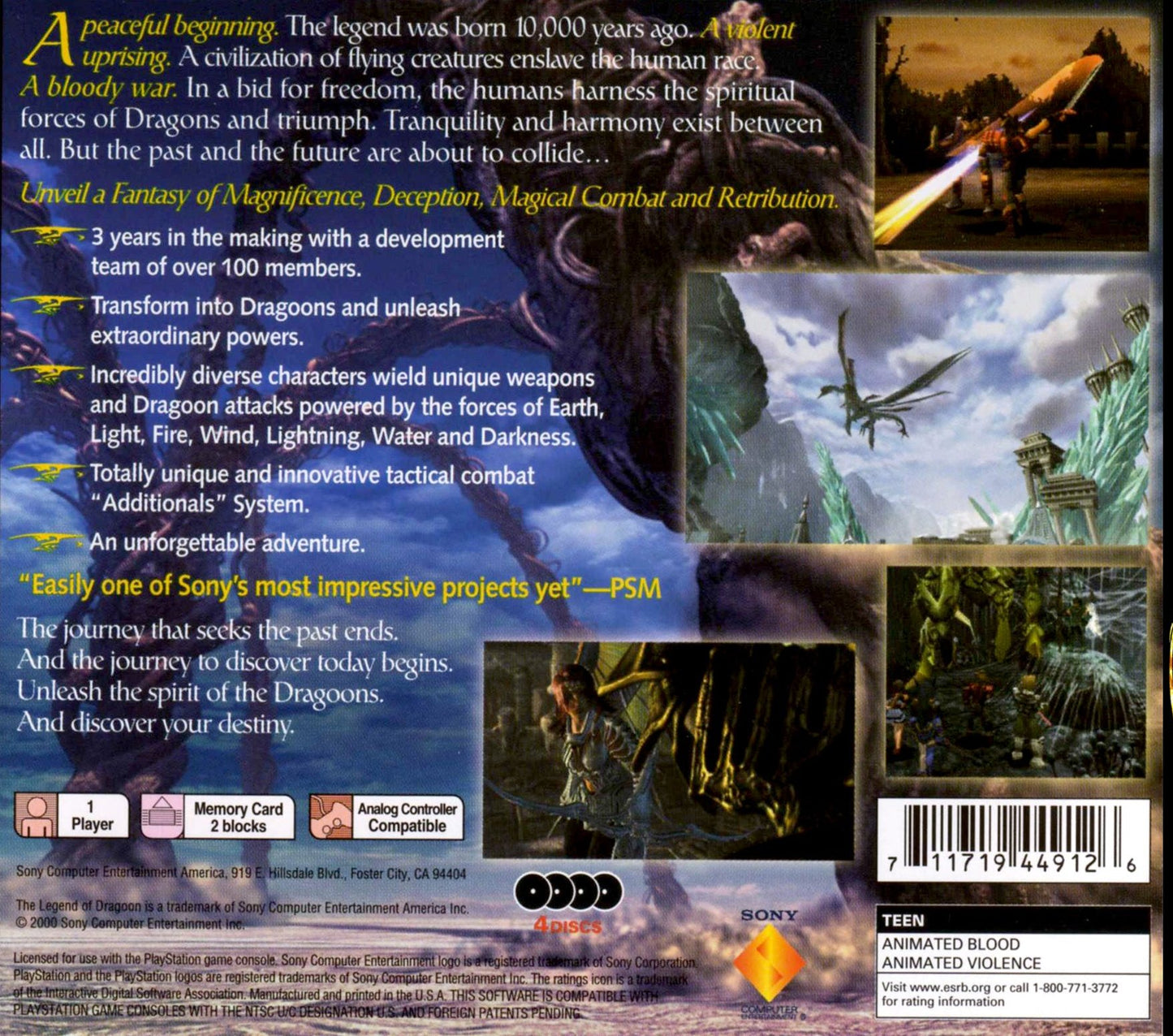 Legend of Dragoon Playstation