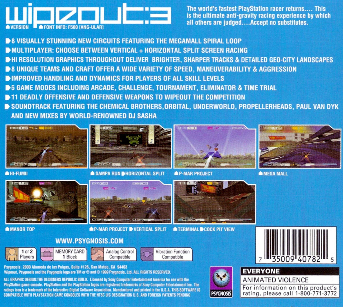 Wipeout 3 Playstation
