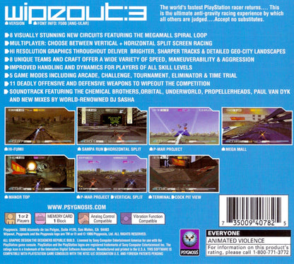 Wipeout 3 Playstation