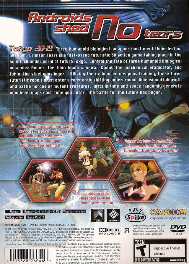 Crimson Tears Playstation 2