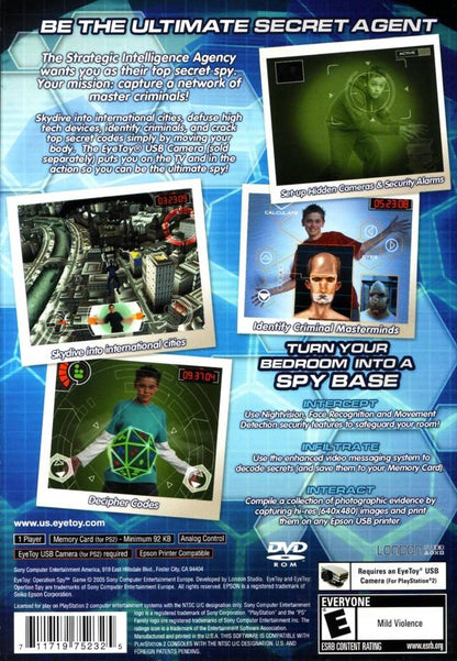 Eye Toy Operation Spy Playstation 2