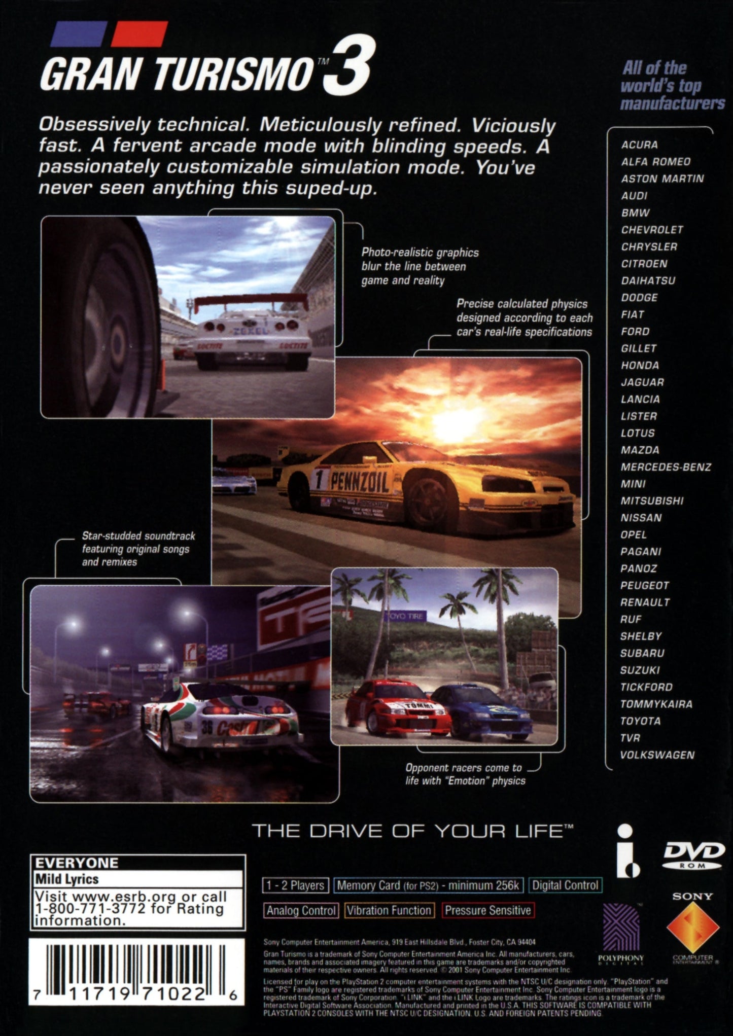 Gran Turismo 3 Playstation 2