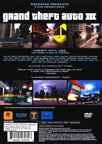 Grand Theft Auto III Playstation 2
