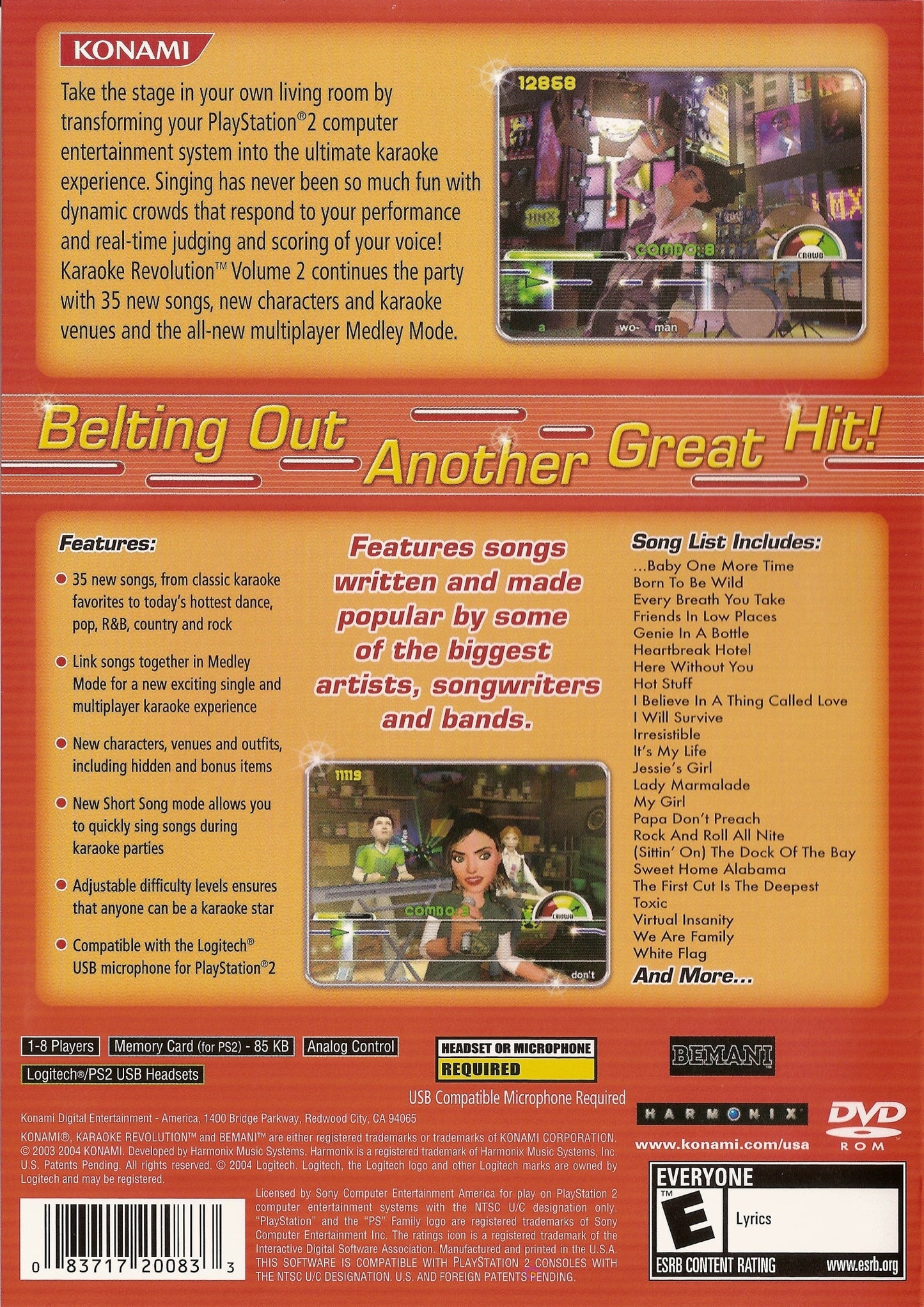 Karaoke Revolution 2 Playstation 2