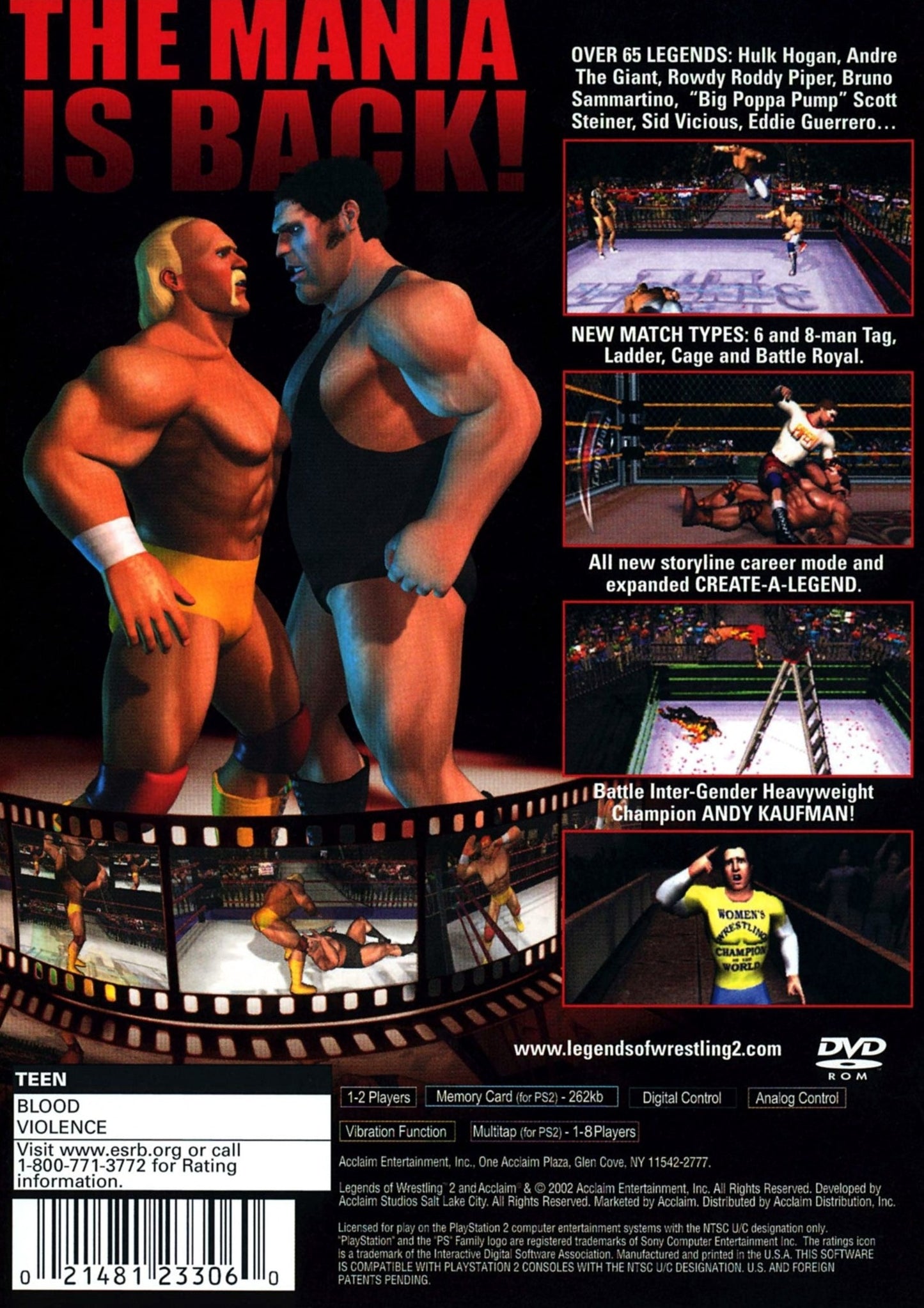 Legends Of Wrestling II Playstation 2