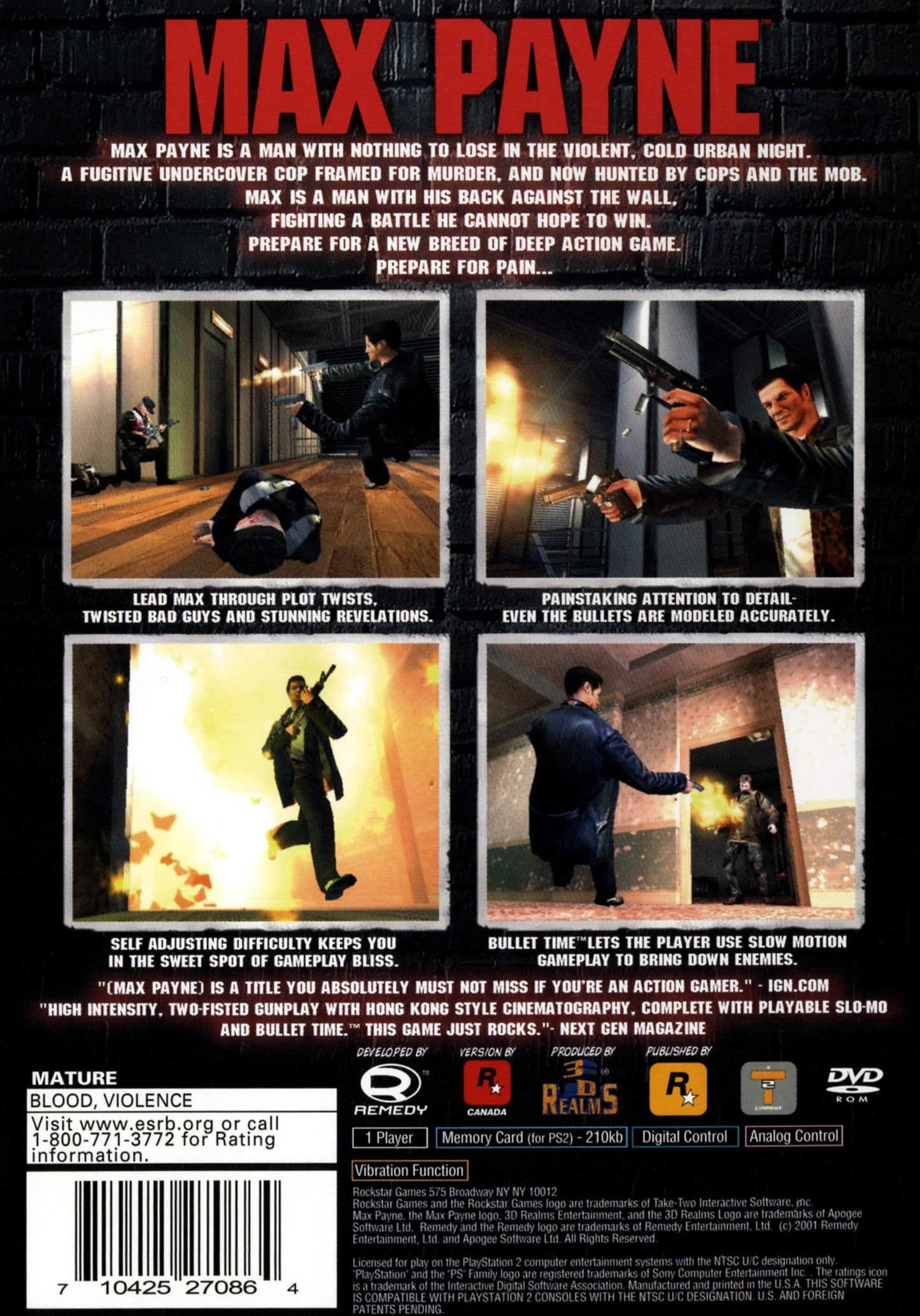 Max Payne Playstation 2