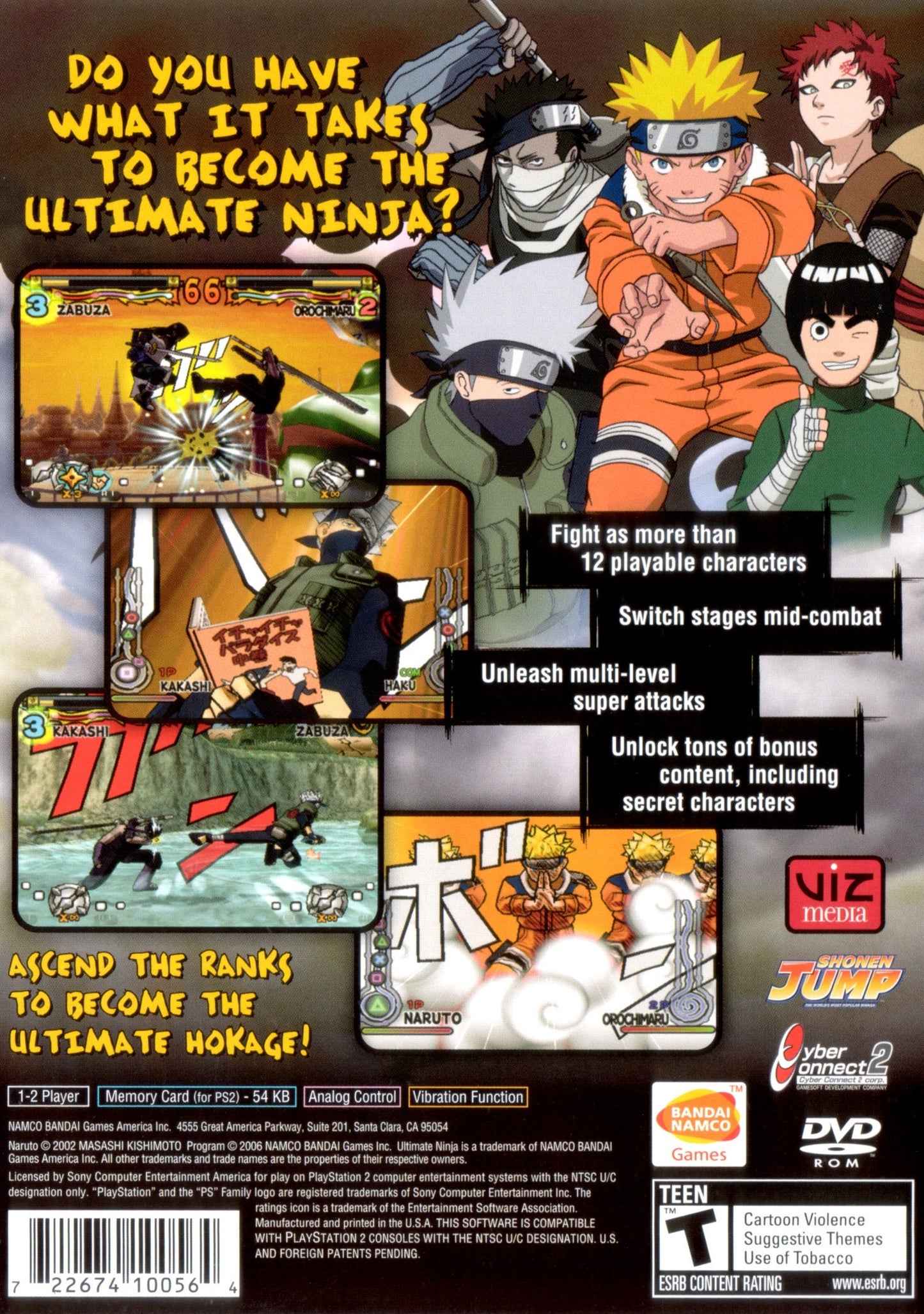 Naruto Ultimate Ninja Playstation 2