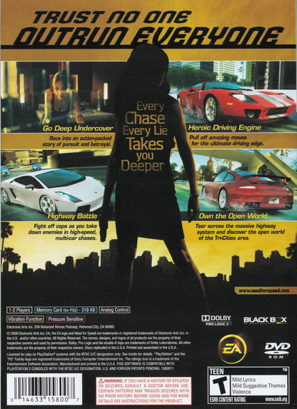 Need For Speed Undercover Playstation 2