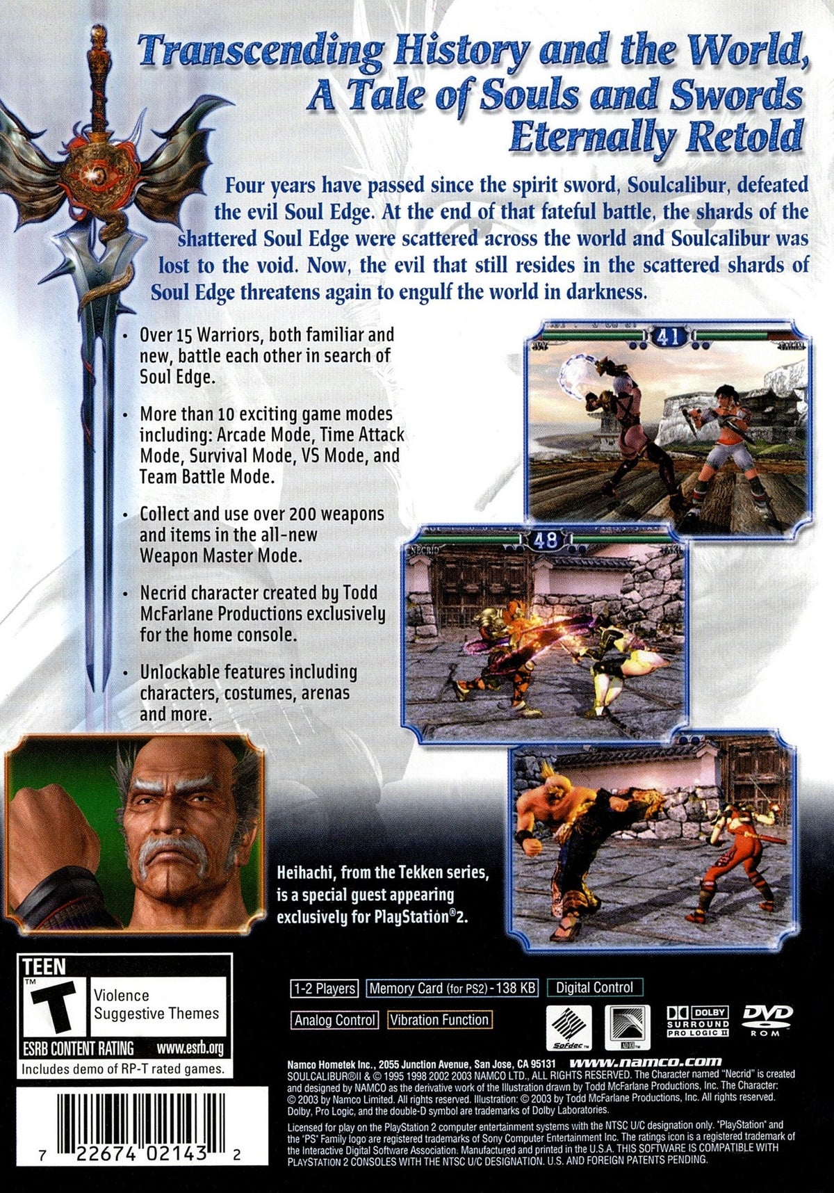 Soul Calibur II Playstation 2