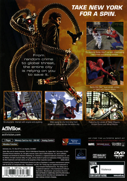 Spiderman 2 Playstation 2