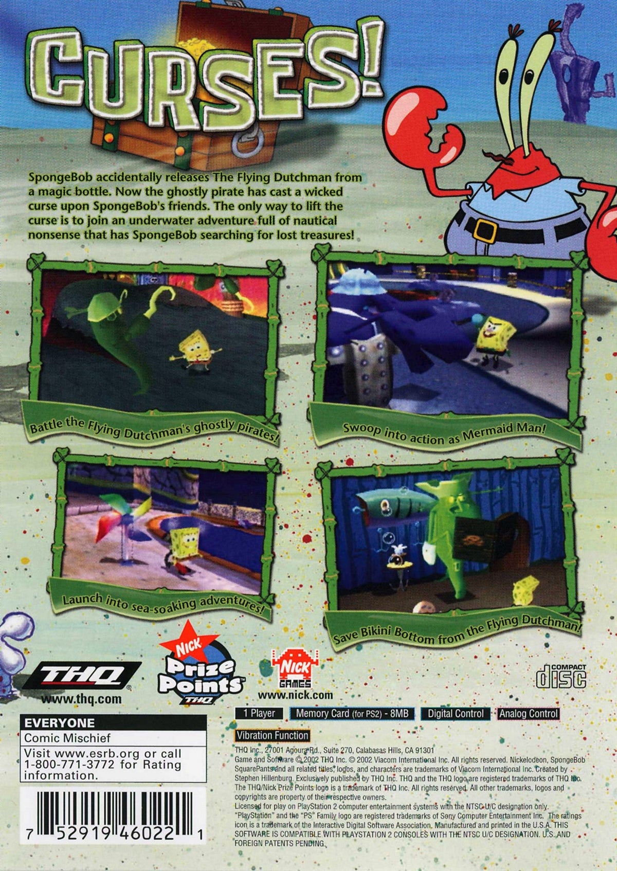 SpongeBob SquarePants Revenge of the Flying Dutchman Playstation 2