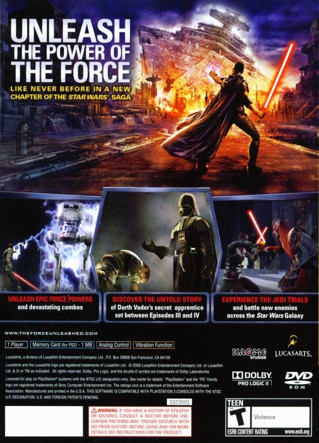 Star Wars The Force Unleashed Playstation 2